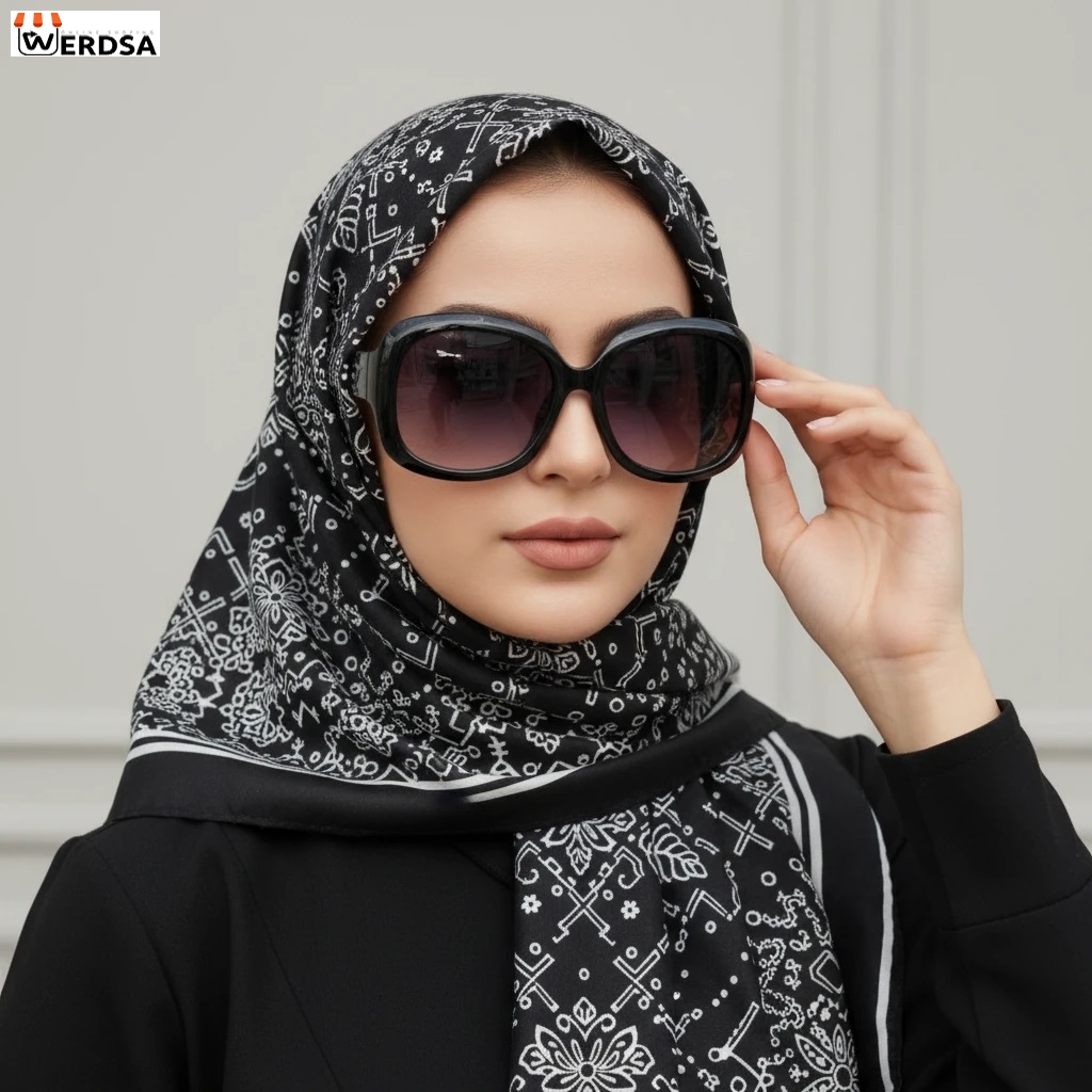 عینک آفتابی زنانه مشکی مدل اسپرت براق با لنز گرادینت UV400 کد 1498